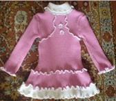 Фотография в Одежда и обувь Детская одежда Розовое платье с белой отделкой на девочку в Москве 450
