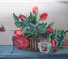 Фото в Мебель и интерьер Другие предметы интерьера Картина маслом "Розы", холст на подрамнике, в Самаре 12 000