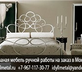 Фотография в Мебель и интерьер Мебель для дачи и сада Кованые кровати белого цвета купить от прямого в Москве 15 000