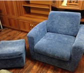 Фотография в Мебель и интерьер Мягкая мебель Продам кресло с пуфиком. Одинаковая обивка в Барнауле 2 000