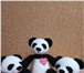 Изображение в Для детей Детские игрушки симпатичные вязаные панды, медвежата, зайцы, в Барнауле 300
