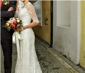 Foto в Одежда и обувь Свадебные платья Элегантное кружевное свадебное платье со в Омске 15 000