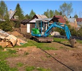 Фотография в Строительство и ремонт Другие строительные услуги Услуги мини-экскаватора + ямобур. 2 ковша в Москве 990