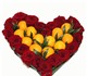 Романтичный подарок, розы и мандарины в 