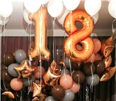 Фотография в Развлечения и досуг Организация праздников 🎉Композиция "цифра из фольги+20 шариков в Москве 48