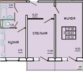 Foto в Недвижимость Новостройки Продам 2-к кв. пр.60 лет СССР, д.5, 51/30/9, в Москве 2 500 000