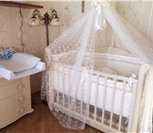 Изображение в Для детей Детская мебель Детская кроватка (маятниковый механизм) с в Рязани 10 000