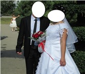 Фото в Одежда и обувь Свадебные платья Продам свадебное, белое платье умеренно пышное!Кольца в Волгограде 4 500