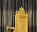 Фото в Мебель и интерьер Мягкая мебель Трон покрытый сусальным золотом,авторская,ручная в Самаре 120 000