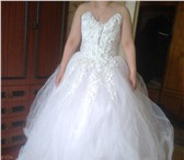 Foto в Одежда и обувь Свадебные платья продам белое свадебное платье с фатой 48-50размера в Тюмени 7 000