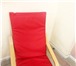 Фотография в Мебель и интерьер Столы, кресла, стулья Кресло Поэнг, красная обивка кожзам,б/у, в Москве 6 450