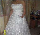 Фотография в Одежда и обувь Свадебные платья Продаю белое свадебное платье. Карсет из в Курске 5 000