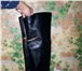 Фото в Одежда и обувь Женская обувь Красивые чёрные длинные кожаные сапоги. Сзади в Красноярске 1 800
