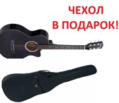 Foto в Хобби и увлечения Музыка, пение Новая акустическая гитара с металлическими в Симферополь 4 000