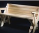 Изображение в Мебель и интерьер Мебель для дачи и сада В сложенном состоянии скамейка-трансформер в Барнауле 6 900