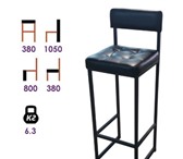 Foto в Мебель и интерьер Столы, кресла, стулья Производим, продаём барные стулья на металлокаркасе в Санкт-Петербурге 0