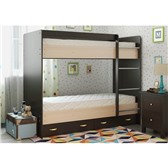 Фотография в Мебель и интерьер Мебель для детей Срочно продам двухъярусную кровать,с матрасами.Цвет в Барнауле 7 000