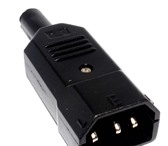 Изображение в Прочее,  разное Разное Кабельный 3-х контактный разъем штекер IEC320 в Москве 2