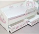 Кровать детская для девочки "Китти" с бо