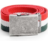 Фото в Одежда и обувь Аксессуары Ремень Fred Perry в полоску красного, белого в Москве 1 000
