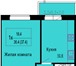 Foto в Недвижимость Квартиры Продаётся однокомнатная квартира (37 м) по в Краснодаре 1 295 000